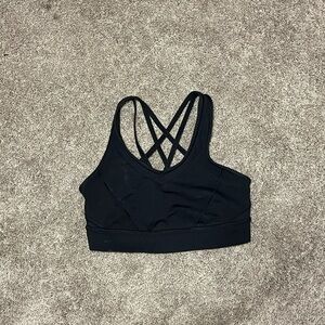Lululemon Athletica Black Crisscross Sports Bra